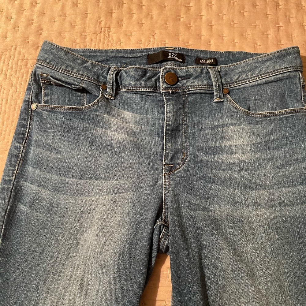 1822 Women’s Jean Adrianna Skinny Mid-rise Stretch Denim size 12